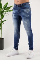 Skinny Jeans Artsy Spalsh blue