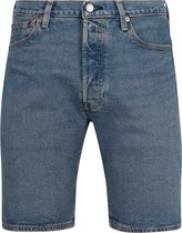 Levi's - ’s 501 Denim Short Mid Blauw - Heren - Maat 36 - Regular-fit