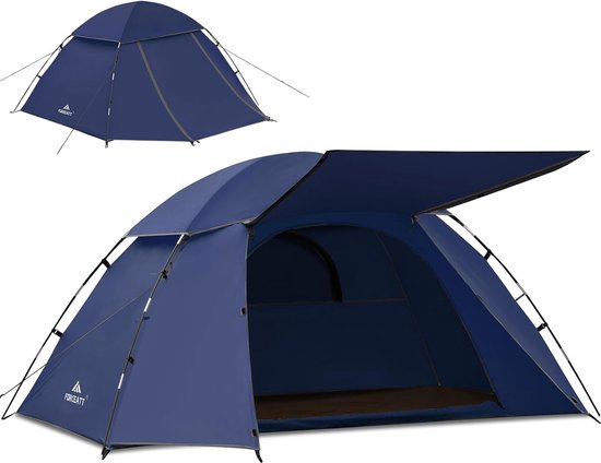 EARTHVENTURE® Campingtent, waterdicht, voor 2 personen, snelle en eenvoudige montage, klein formaat, ideaal voor 1-2 personen, camping, wandelen, outdoor, motorfiets EARTHVENTURE® Campingtent, waterdicht, voor 2 personen, snelle en eenvoudige montage, klein formaat, ideaal voor 1-2 personen, camping, wandelen, outdoor, motorfiets
