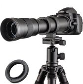 JINTU - 420-1600mm Telezoomlens - Handmatig - Compatibel met Nikon DSLR-camera's