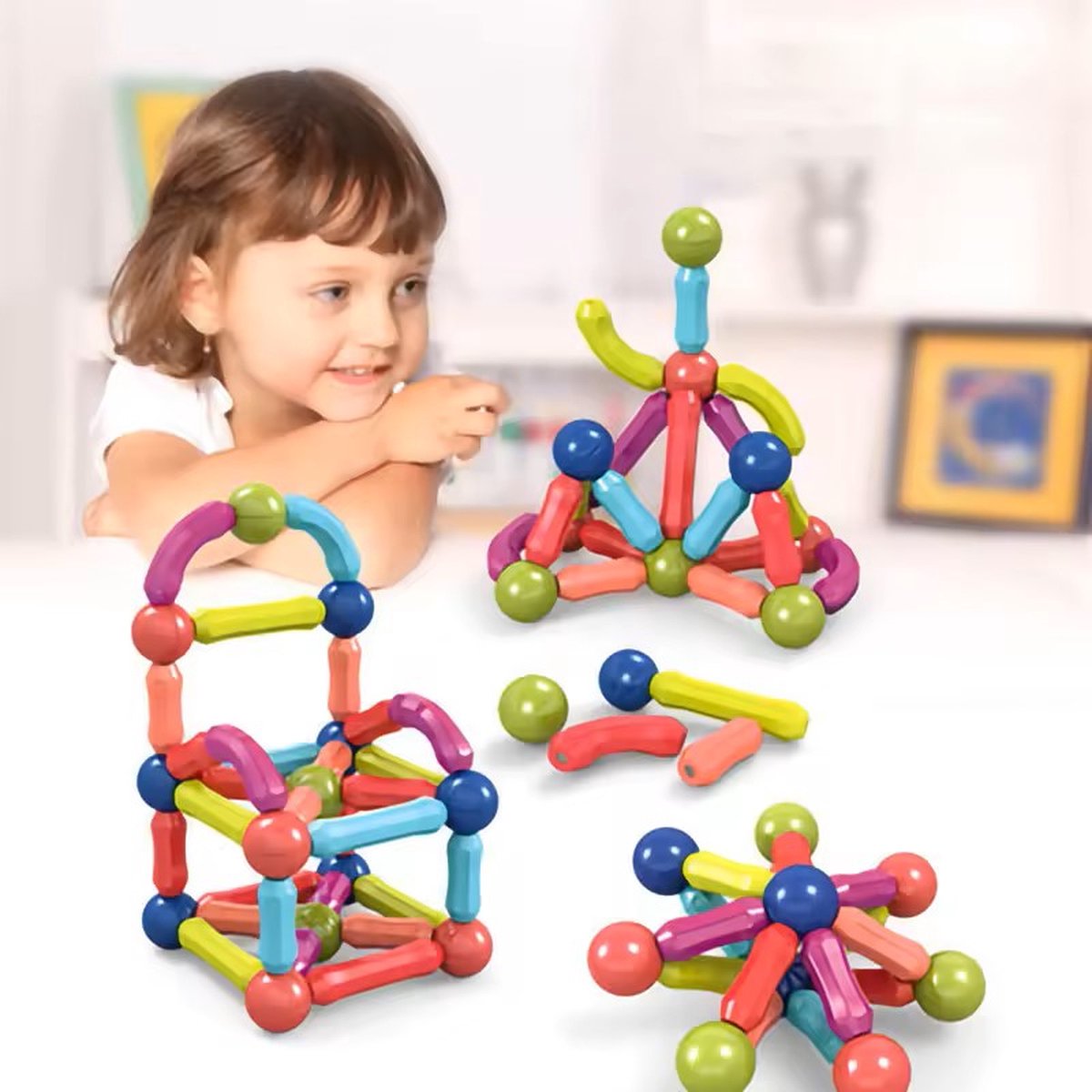 Magnetisch Constructiespeelgoed - 42 stuks