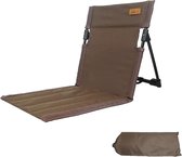 opvouwbare kampeerstoel - strandstoel - picknicken – donker bruin