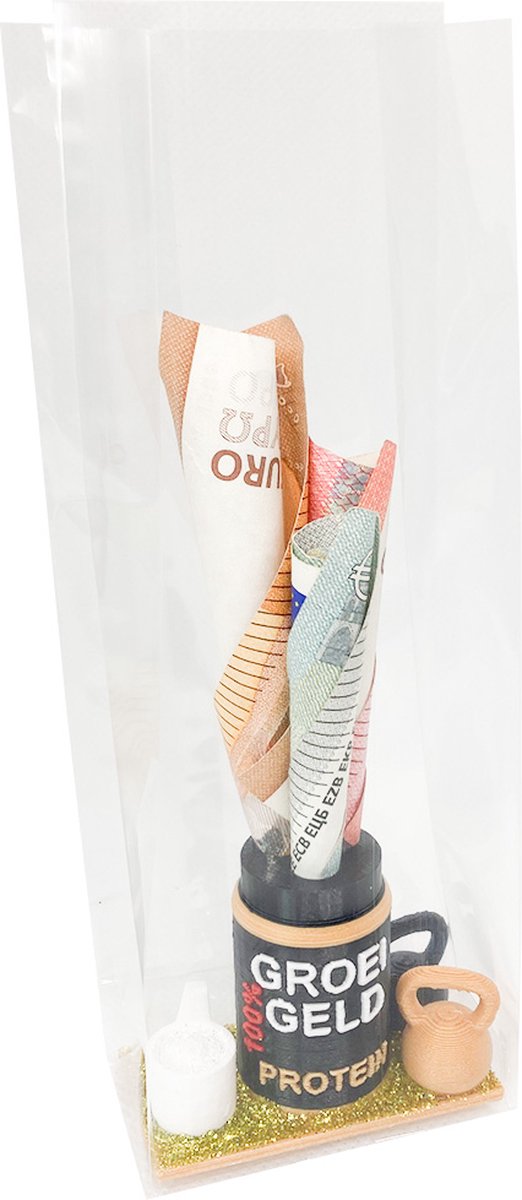 Kadogeld.nl - Kleinigheidje - Groeigeld - Fitness - Grappig - Orgineel - Geld - Cadeau - Geven