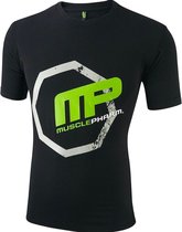MusclePharm Octagon MMA UFC T-shirt Katoen Zwart maat L