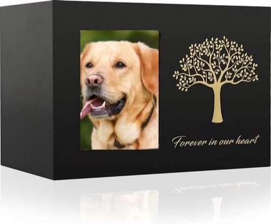 Sierra Premium Huisdier Urn - Met fotolijstje - Urn voor huisdier - Met Levensboom en Frame - Crematie - Kat / hond / Konijn urn