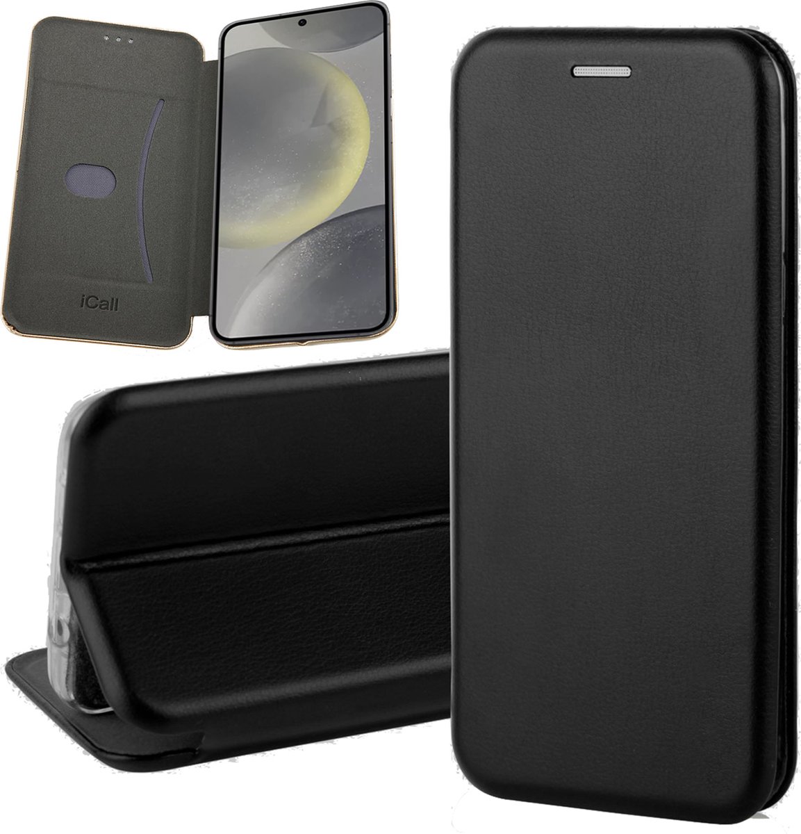 Hoesje geschikt voor Samsung Galaxy S24 - Wallet Book Case Zwart