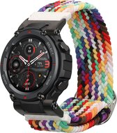 kwmobile nylon bandje voor smartwatch - geschikt voor Huami Amazfit T-Rex / T-Rex Pro - 14 - 22 cm - Polsbandje in meerkleurig