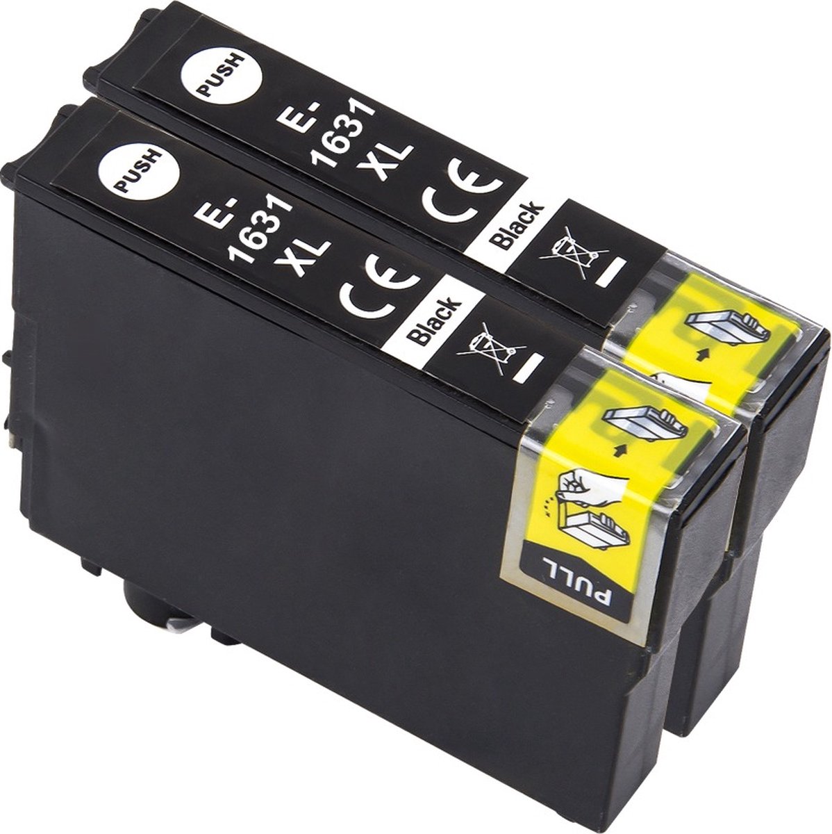 Inktcartridges Geschikt voor Epson 16XL | Multipack van 2x zwart