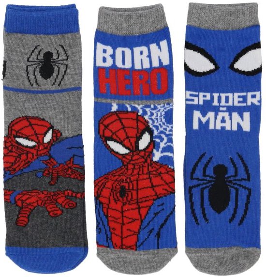 Chaussettes Spiderman - 3 paires de chaussettes - Spiderman - Marvel - taille 31/34