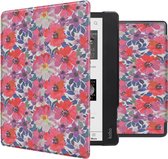 iMoshion Ereader Cover / Hoesje Geschikt voor Kobo Elipsa 2E - iMoshion Design Slim Hard Case Sleepcover Bookcase met stand - / Flower Watercolor