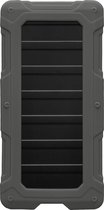 kwmobile case voor harde schijf - geschikt voor WD BLACK P40 GameDrive - SSD-cover van silicone - In grijs
