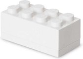 Lego Mini Box 8 Brooddoos - 4,6x9,2x4,3 cm - Wit