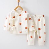 Costume bébé - imprimé ours - 100% coton - Costume 2 pièces - cadeau maternité - 0 à 3 mois