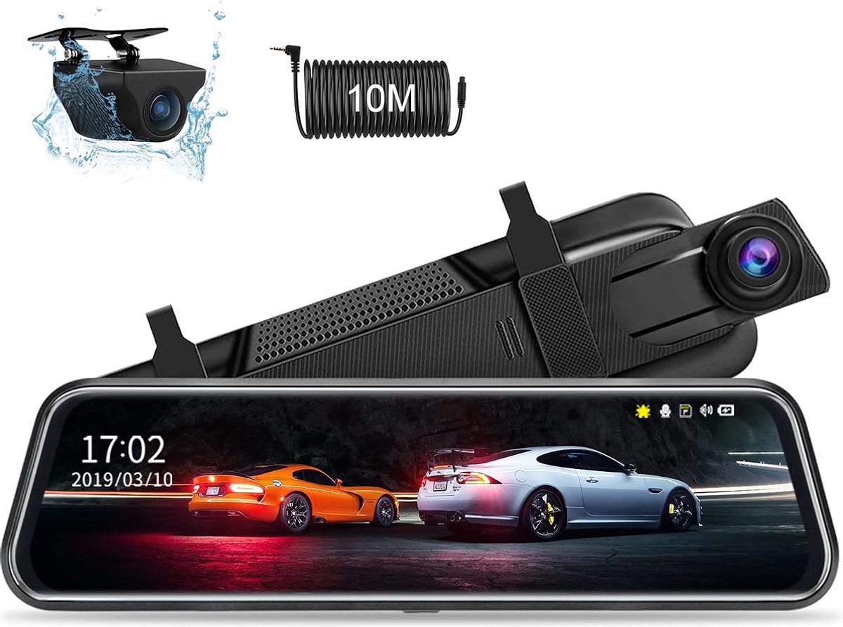 Achteruitrijcamera met Nachtzicht en Touchscreen - Lusopname - Parkeerhulp - Verbeterde Veiligheid voor Auto's - Full HD Beeld - Eenvoudige Installatie