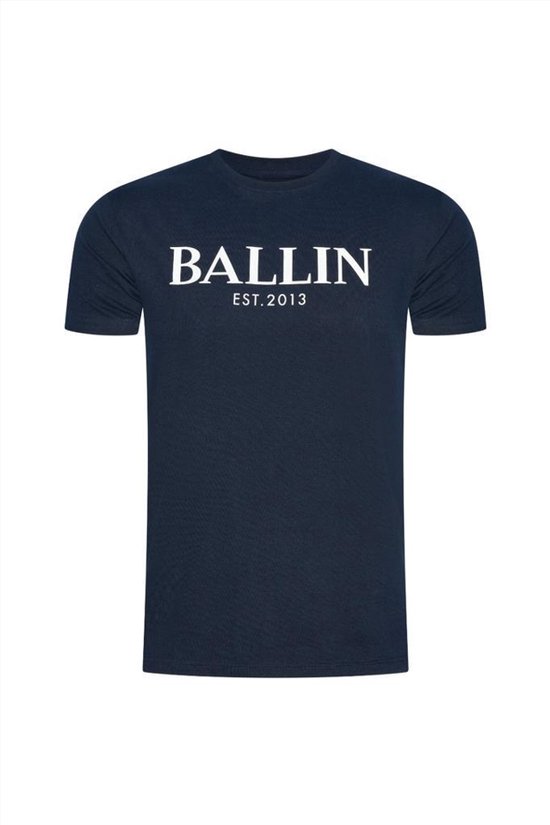 Ballin Est. 2013 T-Shirt Navy-Wit Maat S