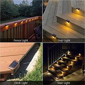 Smart-shop Led Solar Step Lamp - Buiten Tuinverlichting - Waterdicht Balkon Licht - Trap Hek Licht - Patio Decoratie - Warm Wit