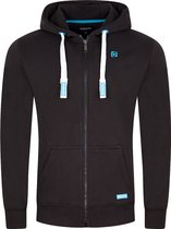 riverso Heren Sweatjack RIVNoah regular fit Zwart 5XL Volwassenen Hoodiejacket - Sweatvest