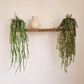 Kunst Hangplant Aloë | 95cm - Plant met pot - Namaak hangplant Aloë - Kunstplanten voor binnen - Kunst hangplant aloë