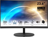 Bol.com MSI PRO MP2412C - Full HD Monitor - 100Hz - 24 inch - Curved aanbieding