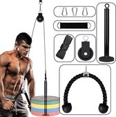 Thuis Fitness Pulley Kabelsysteem Set - Professionele Krachttraining voor Armen - Biceps Triceps Schouders en Rug