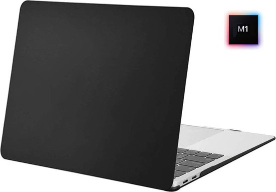 Laptophoes - Geschikt voor MacBook Air 13 inch Hoes - Case Voor Air M1 2020 (A2337) - Zwart