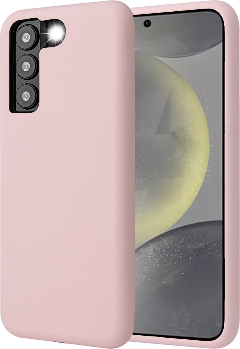 Hoesje geschikt voor Samsung Galaxy S24 Plus - Mat Back Case Roze