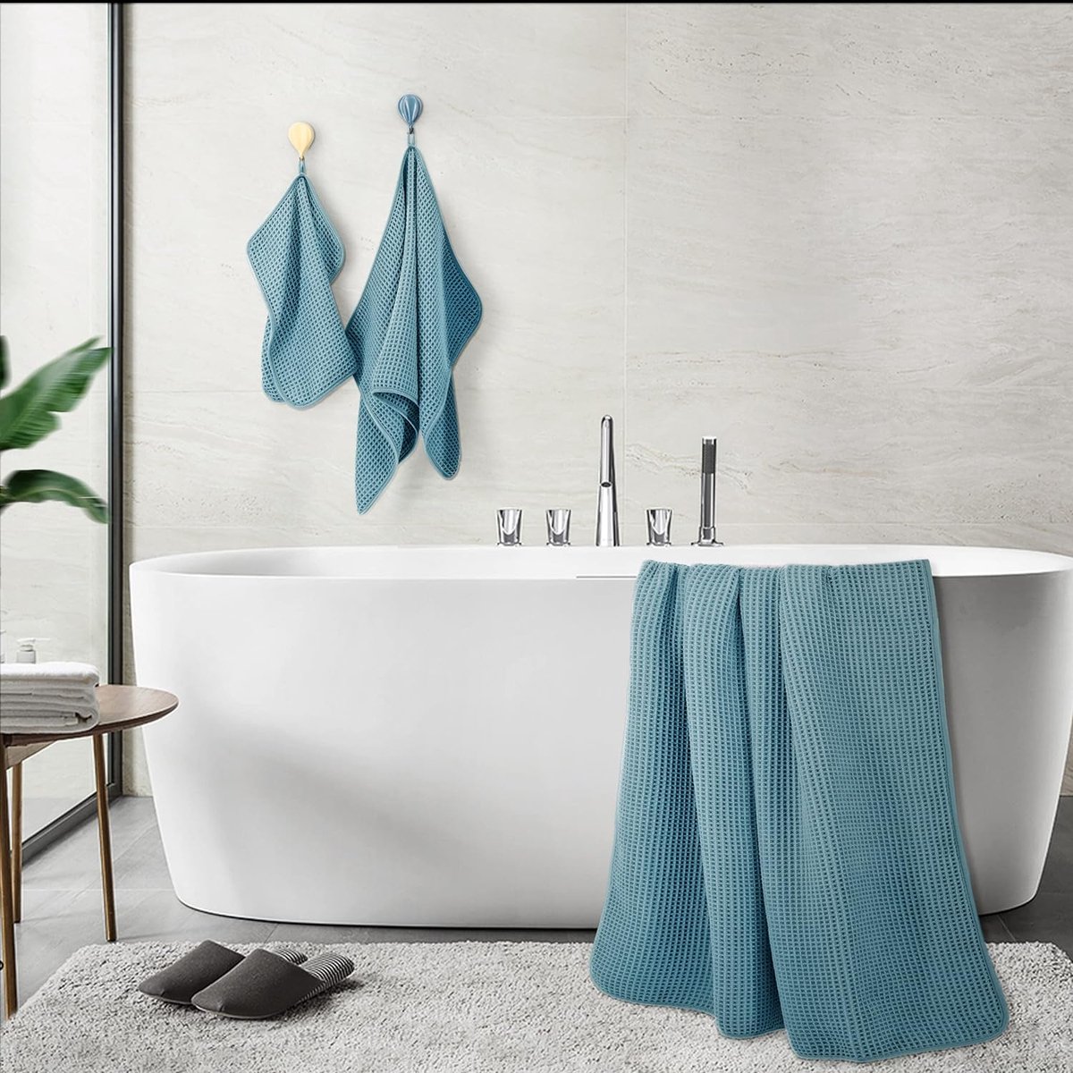 Luxe handdoekenset van katoen 6-Piece