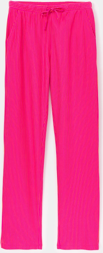 Pyjama Fuchsia Oranje Streep-maat L