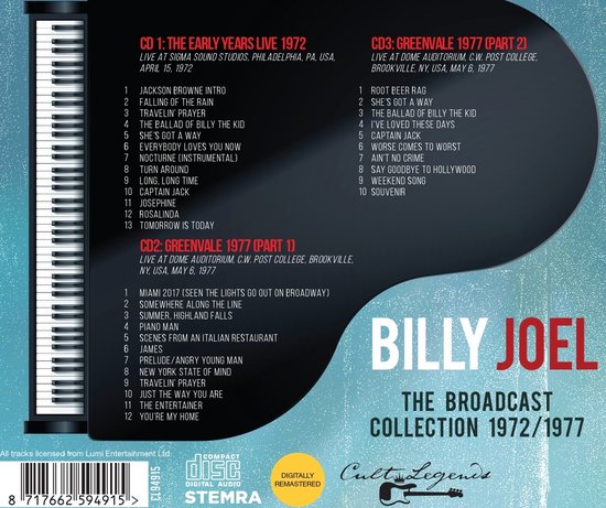 Billy Joel - The Broadcast Collection 1972-1977 (3 CD)