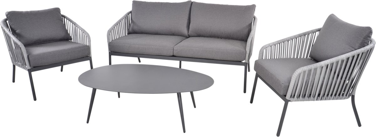 Lesli Living Cattivo loungeset - 2 stoelen en loungebank