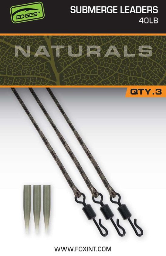Fox Carp - End Tackle Naturals Submerged Leaders x 3 - Fox Carp van Fox — afbeelding 5