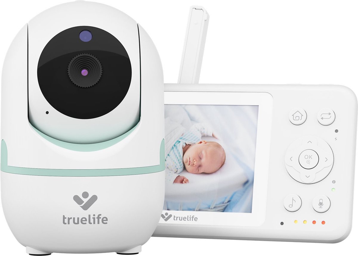 Truelife Babyfoon met camera - Babyfoon - Baby monitor - Met 360° draaifunctie - R4