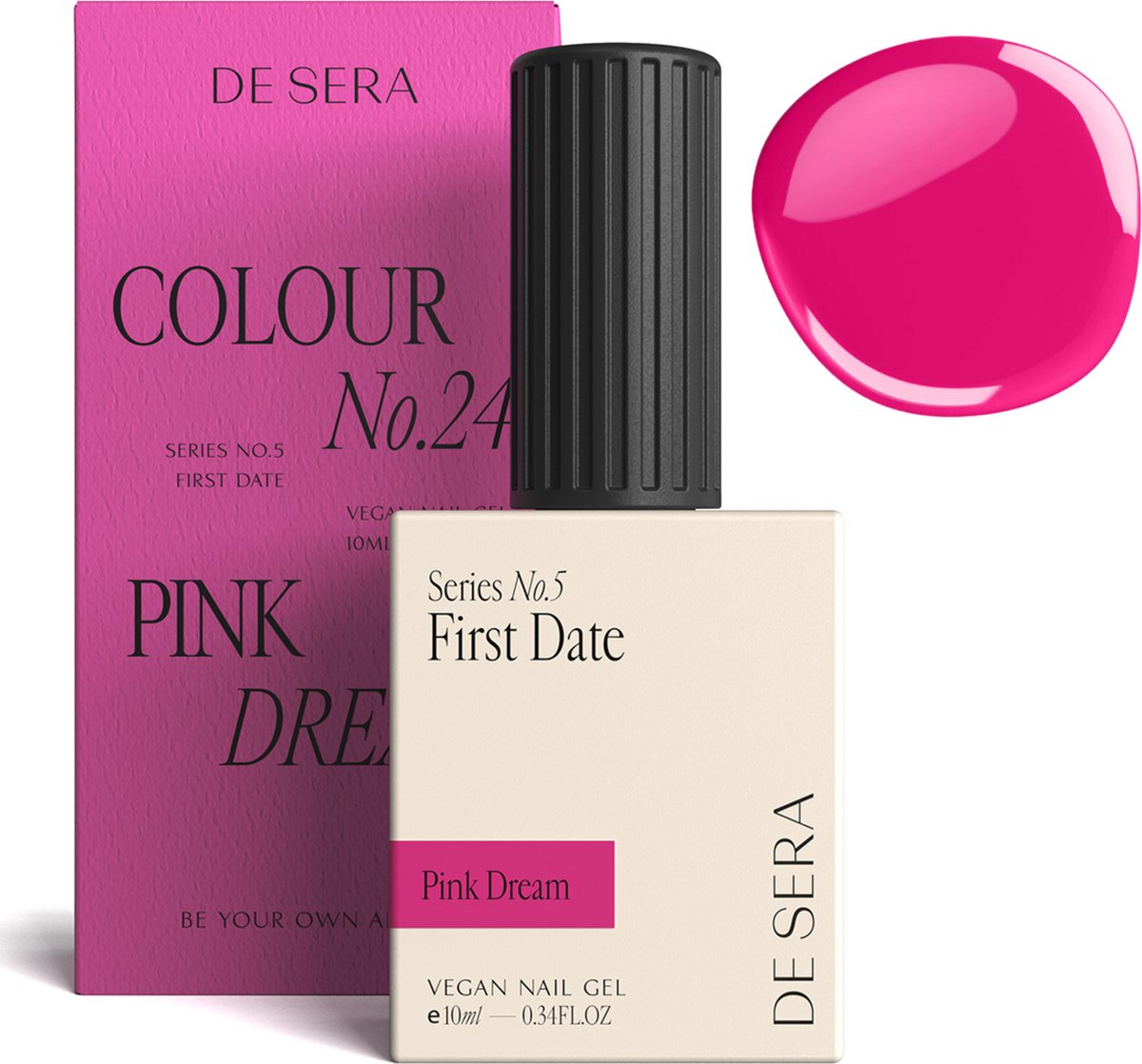 De Sera Gellak - Roze Gel Nagellak - Roze - 10ML - Colour No. 24 Pink Dream