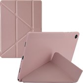 iMoshion Tablet Hoes Geschikt voor Samsung Galaxy Tab A9 Plus - iMoshion Origami Bookcase tablet - Rosé goud