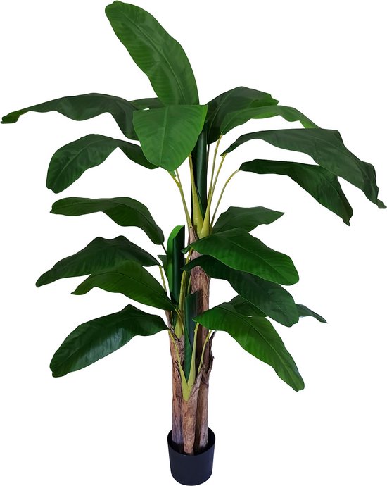 Kunst Bananenboom Domingo | 180cm - Namaak bananenboom - Kunstplanten voor binnen - Bananen kunstboom