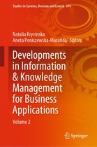 Studies in Systems, Decision and Control 376 - Developments in Information & Knowledge Management for Business Applications