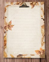 A5 Schrijfblok - Leaves - Meer Leuks - Briefpapier - Postpapier - Notitieblok - Notepad - Letter Paper - Herfst