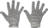 Cerva BULBUL handschoen nylon/katoen 01040004 - 12 stuks - Grijs/Wit - 8