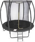 AMIGO trampoline Basic - Met Veiligheidsnet , Ladder en Veilige Rand - Rond 244 cm - Zwart