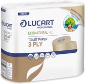 56 rouleaux de papier toilette Econaturel 3 couches, 270 feuilles par rouleau