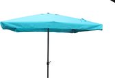 Concept-U - Rechter parasol vierkant 3 x 3 m blauw PALERME