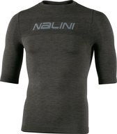 Nalini - Unisex - Ondershirt Fietsen - Korte Mouwen - Onderkleding Wielrennen - Groen - MELANGE SS - S/M