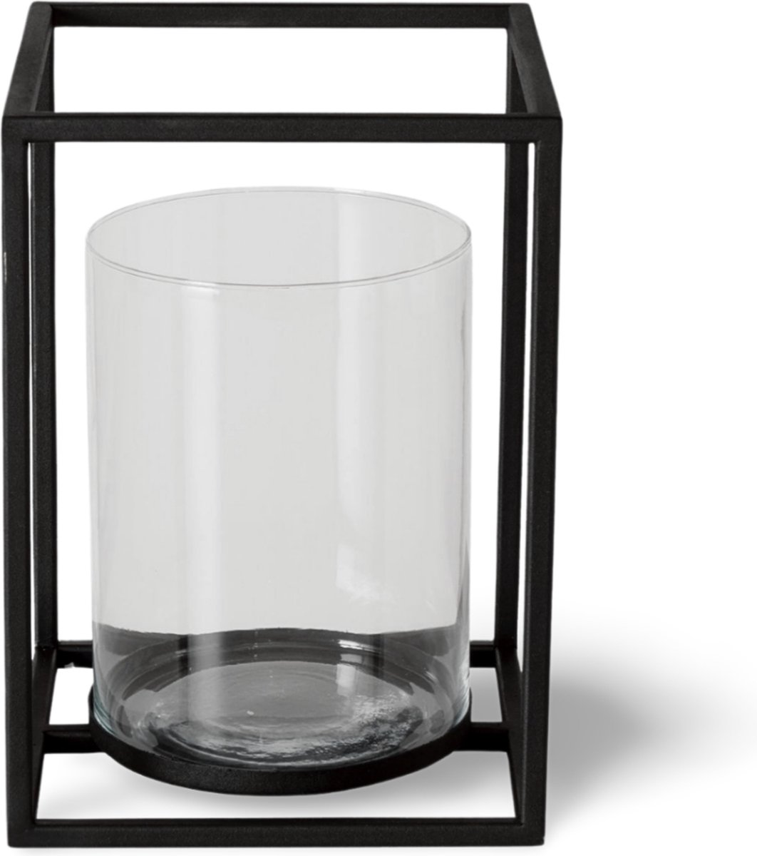 Windlicht Modern Zwart Metaal