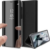 Hoesje geschikt voor Samsung Galaxy S24 Ultra - Spiegel Book Case Zwart
