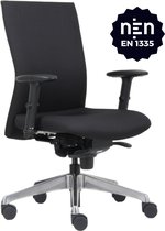 Office Hero® Pharaoh Chaise de Bureau - Chaise de Bureau Ergonomique - Livrée assemblée - Tissu - Noir