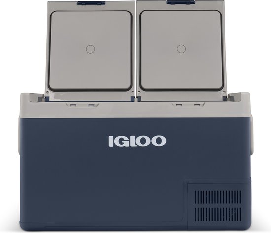Igloo ICF 80DZ Compressor koelbox - Dual zone - 78L - 12/24/230v - Blauw - Wit van Merkloos — afbeelding 3