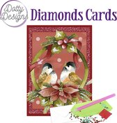 Set van 4 Dotty design diamond painting kerstkaarten ( set 22)