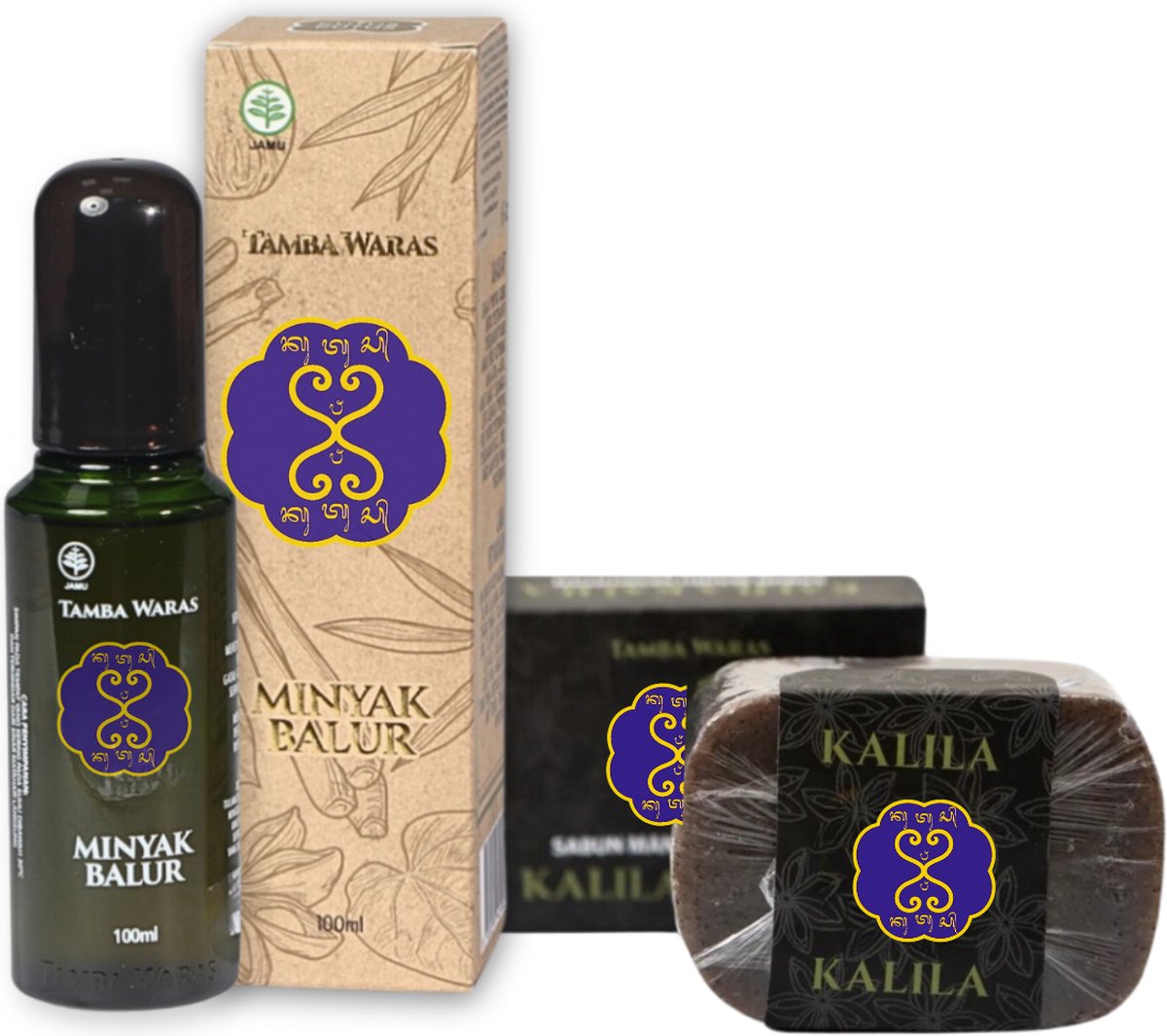 Goedkoopste Kutus Kutus Olie & Kalila Kalila Zeep Set - Lichaamsolie - Massage Olie - Aroma Therapie - Natuurlijke Zeep