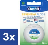 Oral-B Flosdraad Essential - 3 x 50 m