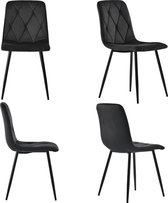 Sweiko Sweiko eettafel set (117 x 68cm eettafel, 4 stoelen), rechthoekige eettafel, moderne keuken eettafel set, eettafel stoelen, zwart twill fluweel keukenstoelen, gouden tafelpoten